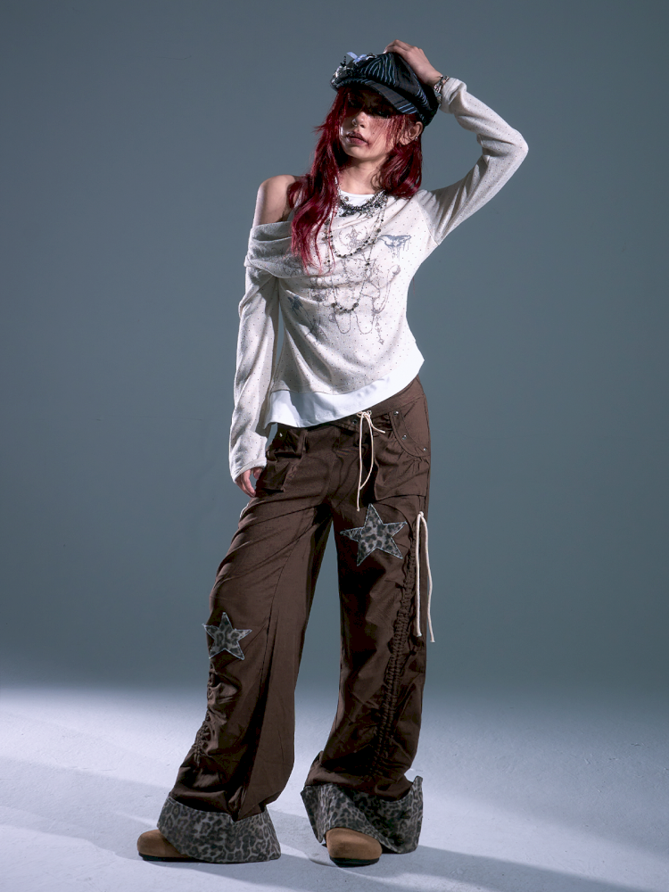 Flap Loose Casual Wide Leg Pants【s0000013691】