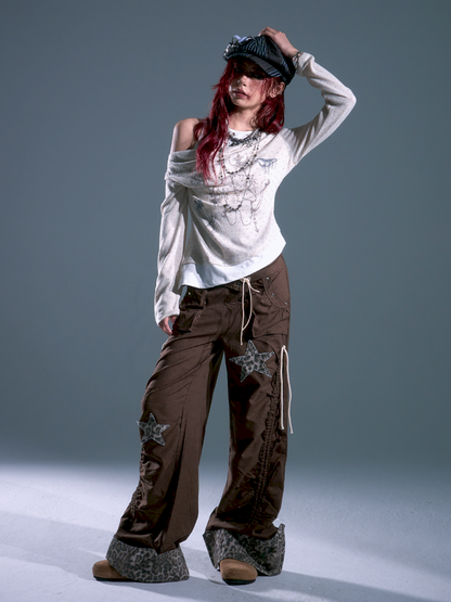 Flap Loose Casual Wide Leg Pants【s0000013691】