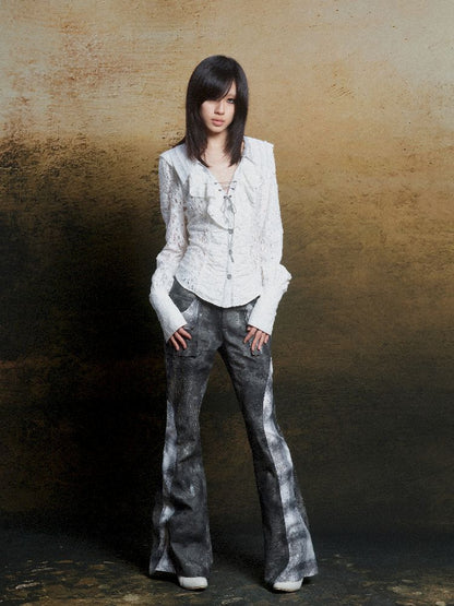 Colorblocking Plaid Splicing Micro Pants【s0000011813】