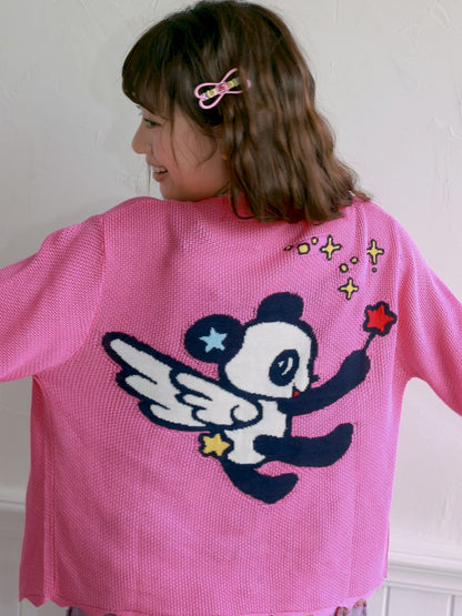 Panda Thin Knitted Cardigan【s0000012758】