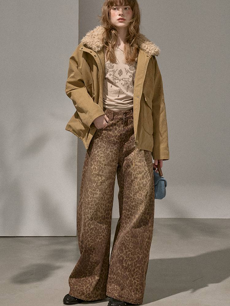 Straight-Leg Wide-Leg Jeans【s0000014389】