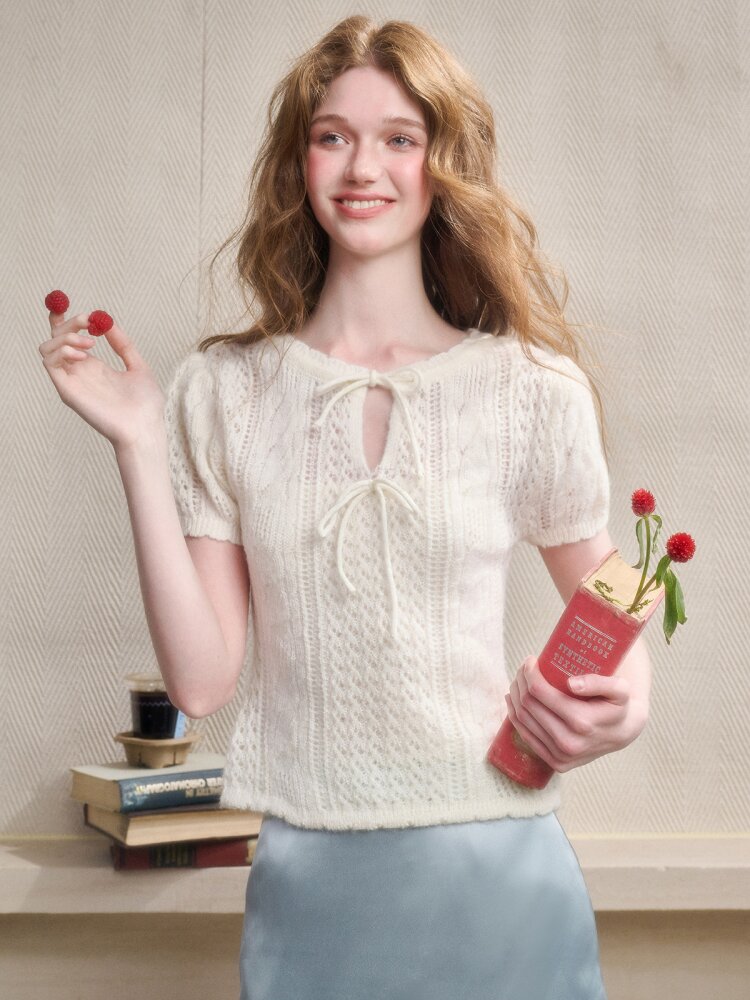 Soft Kitten Mohair Wool Knitwear【s0000015626】