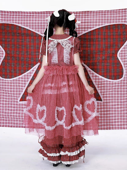 Retro Mesh Hooded Dress【s0000012194】