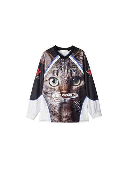 Cat Print Long Sleeve T-Shirt【s0000009849】