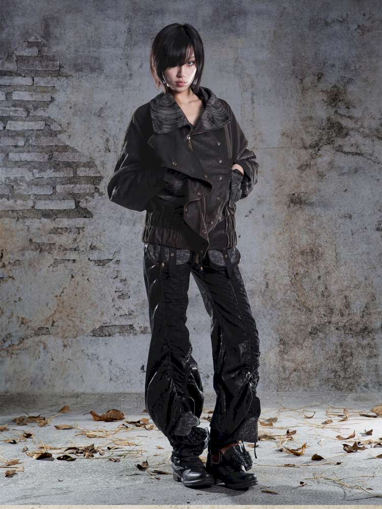 Oversized Fleece-Lined Flight Jacket【s0000014483】