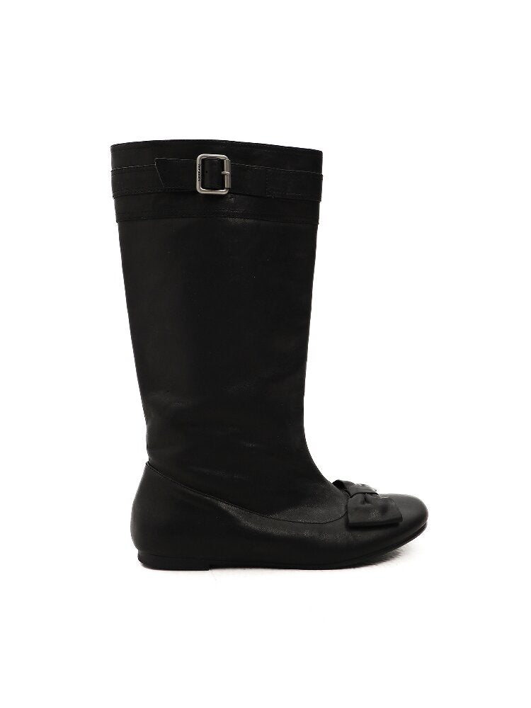 Oil Wax Cowhide Butterfly Boots【s0000016081】