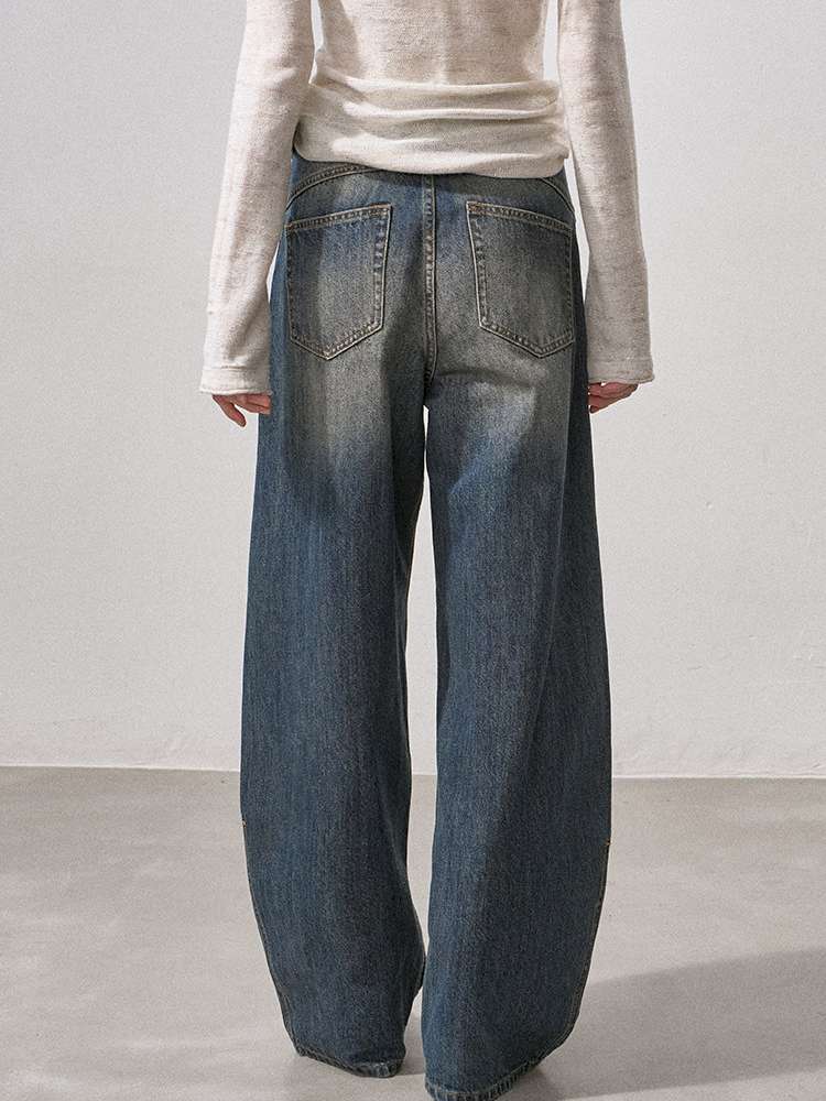 Cat Whisker Wide Leg Vintage Jeans【s0000015216】