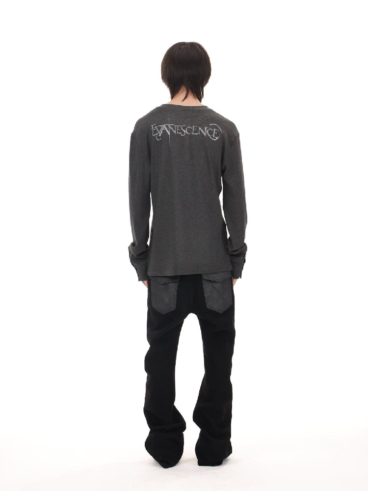 Black Panther Sheer Henry Shirt【s0000018209】