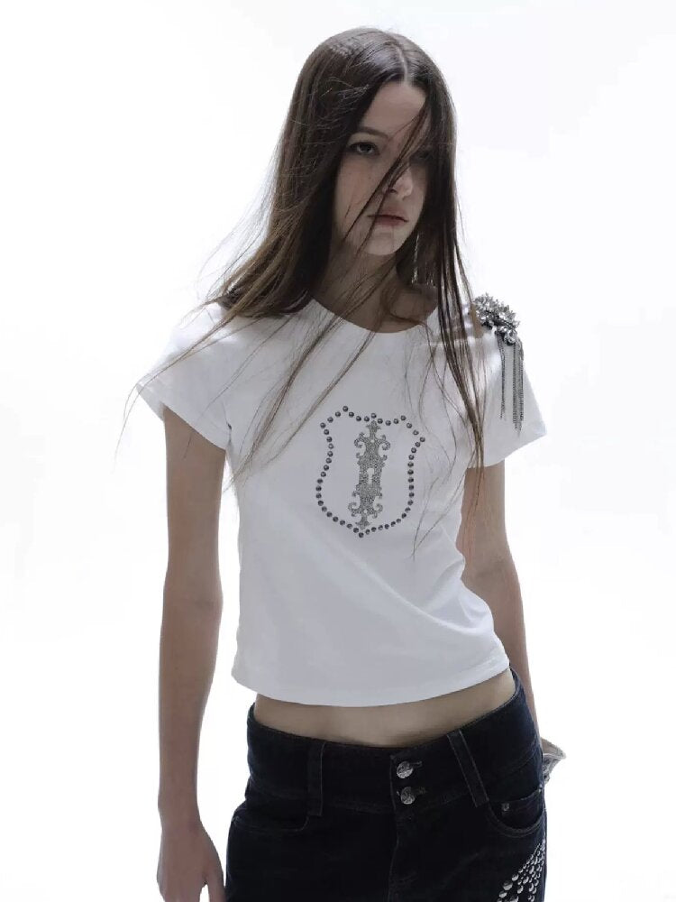 Hot Diamond Slim Short T-Shirt【s0000016572】