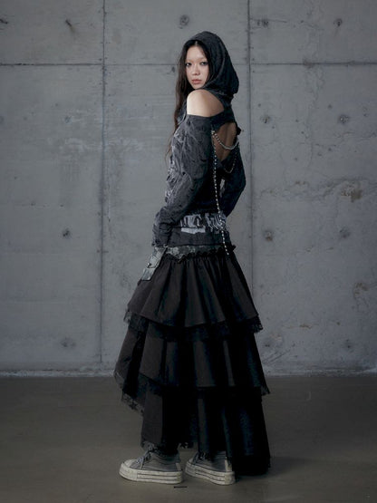 Fake Two Piece Heavy Layered Cake Skirt【s0000013476】