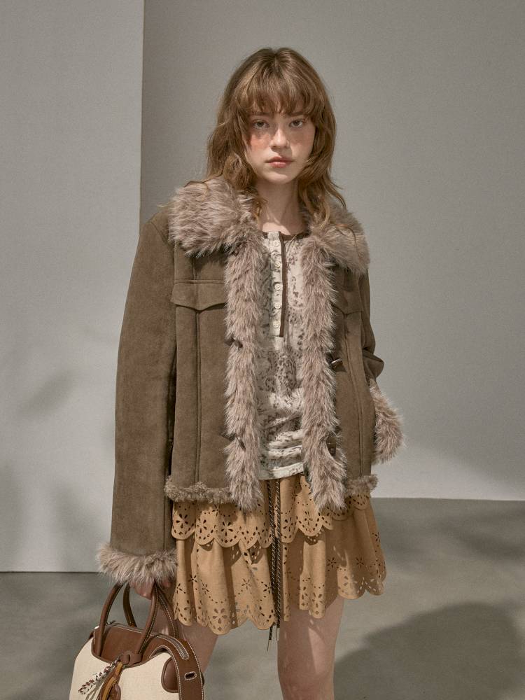 Faux Fur Collar Jacket【s0000014409】