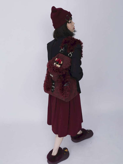 Rabbit Ears Cute Fur Crossbody School Bag【s0000014620】