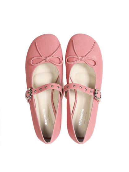 Carved Single Buckle Ballet Shoes【s0000013439】