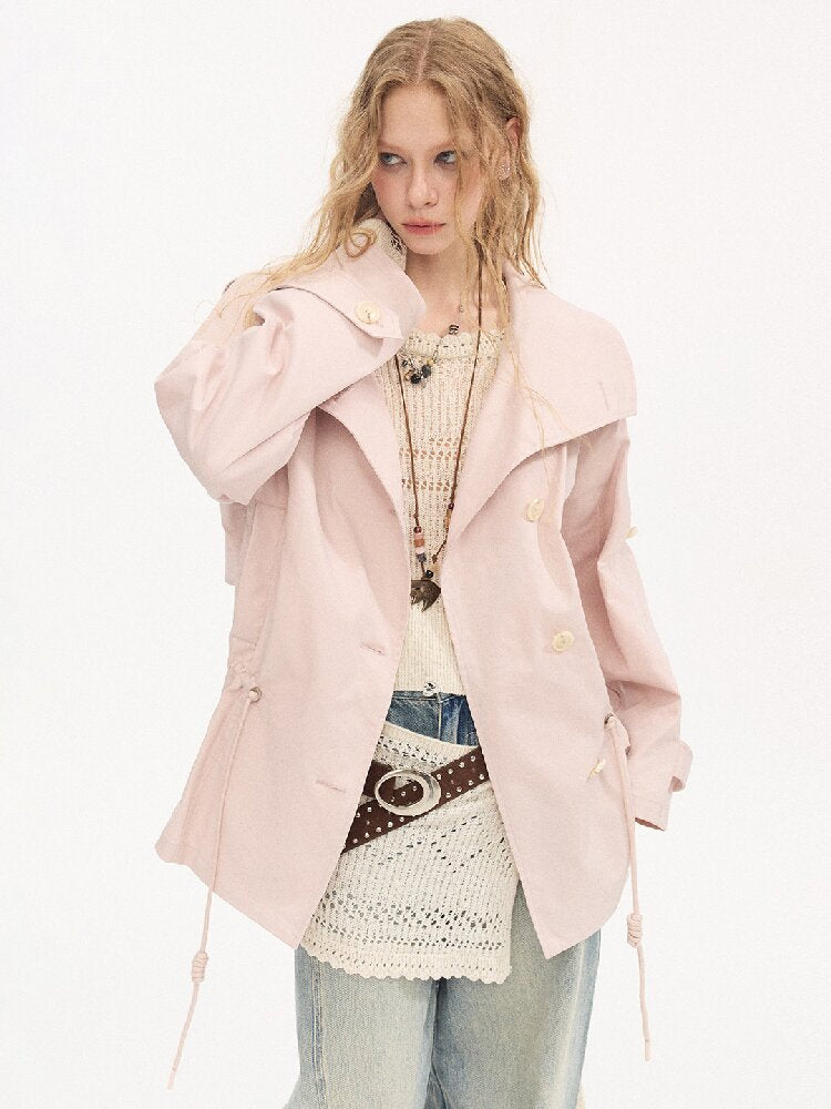 Double Drawstring Trench Coat【s0000015902】