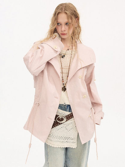 Double Drawstring Trench Coat【s0000015902】