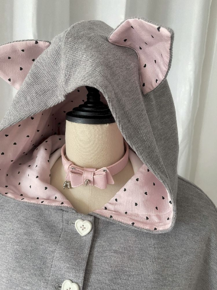 Cat Ears Hooded Short Coat Poncho【s0000011845】