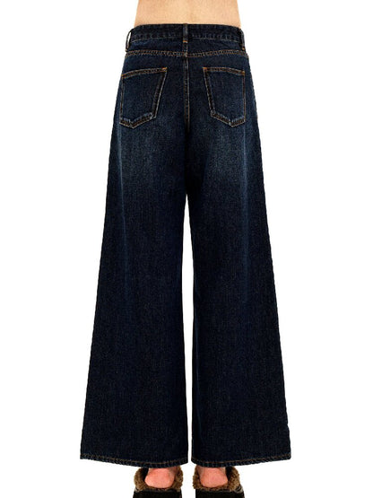 Contrast Linear Straight Jeans【s0000016422】