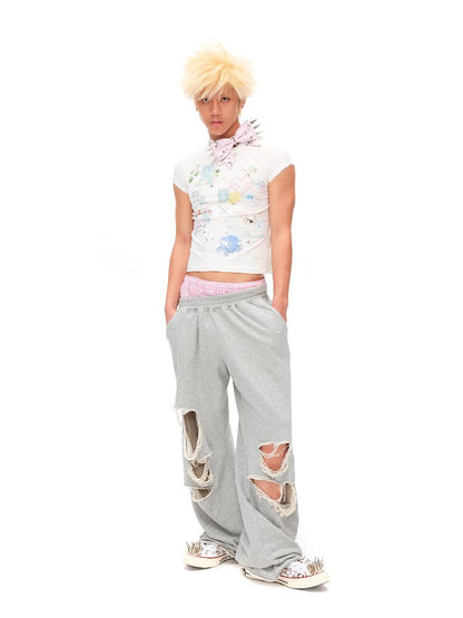 Printed Dream Lace Short T-shirt【s0000016486】
