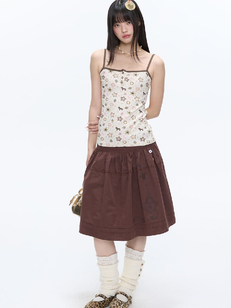 Star Polka Dot Contrasting Vest【s0000016387】