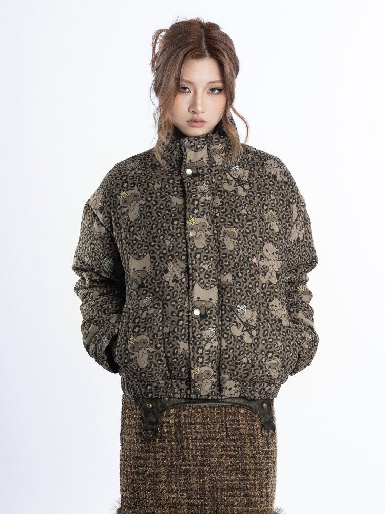 Leopard Cartoon Cat Cotton Suit【s0000018048】