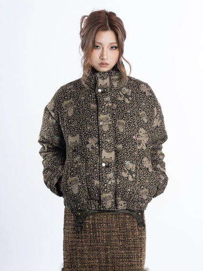 Leopard Cartoon Cat Cotton Suit【s0000018048】