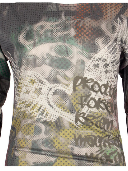 Graffiti Stitched Sleeve T-Shirt【s0000018062】
