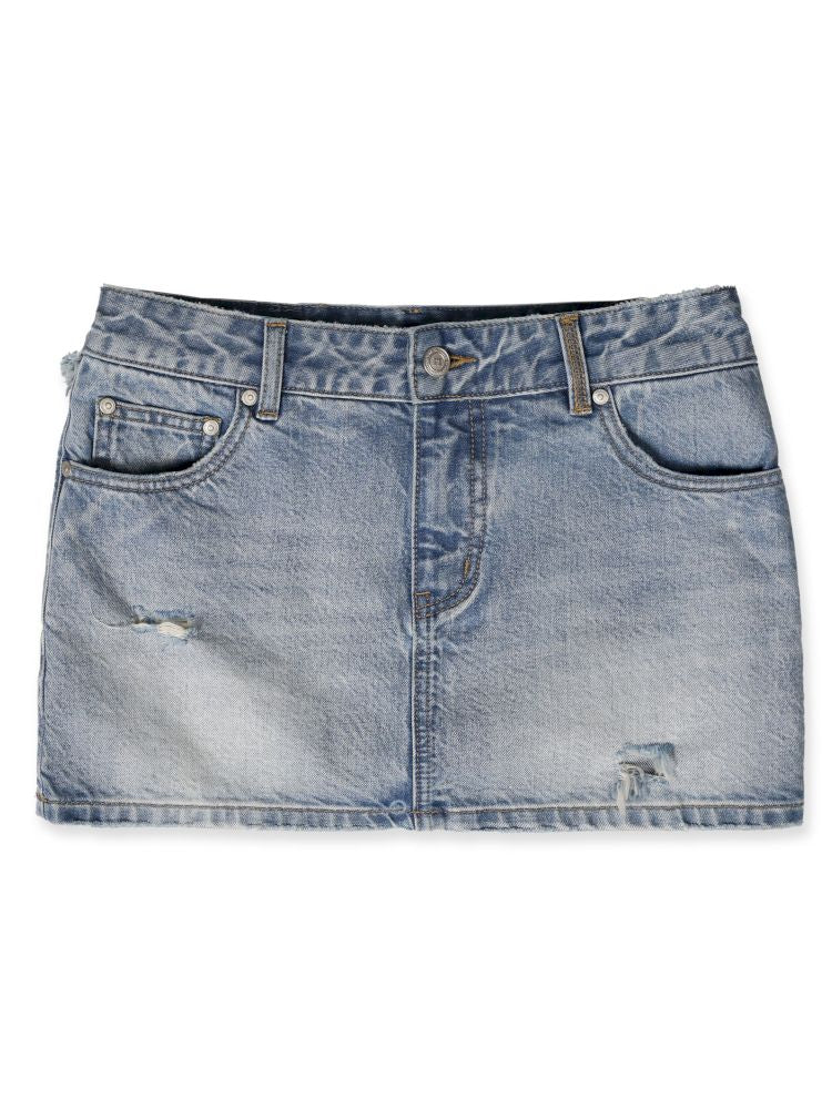 Denim ultra short skirt【s0000013425】