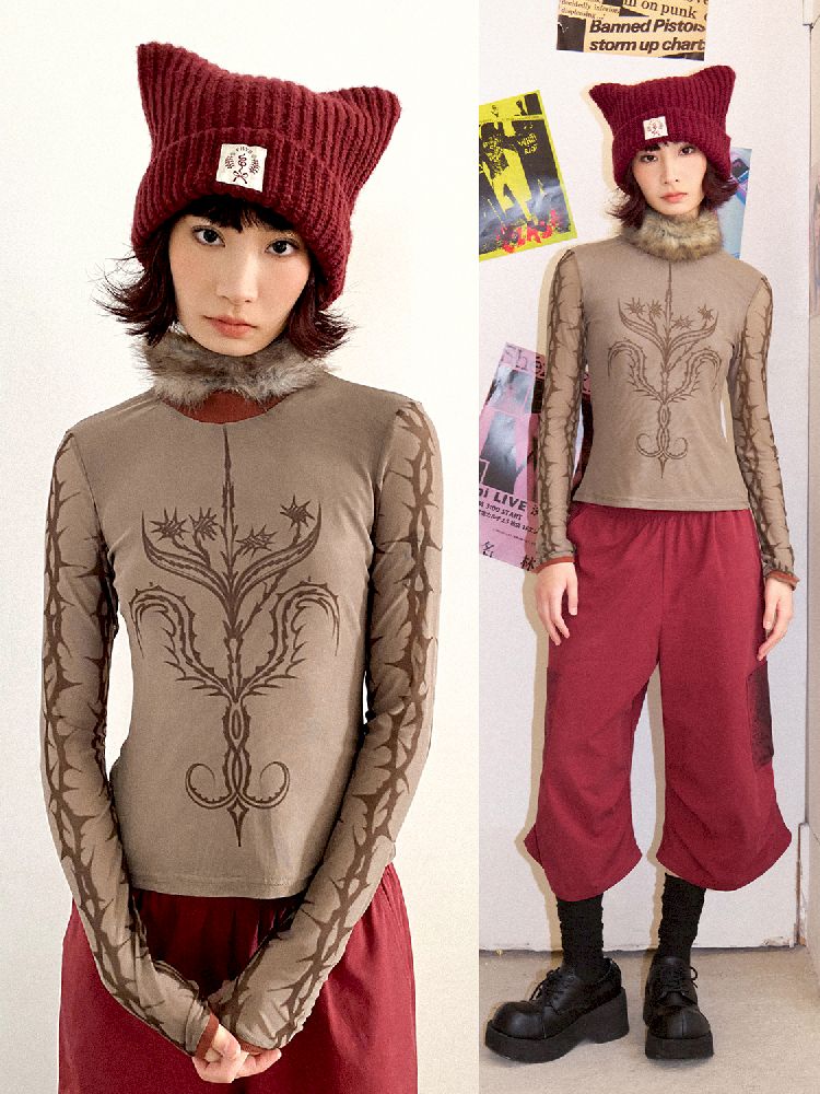 Slim Bottom Long Sleeve T-Shirt【s0000011640】