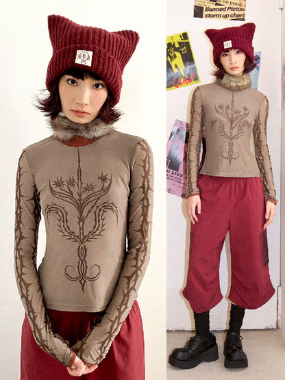 Slim Bottom Long Sleeve T-Shirt【s0000011640】