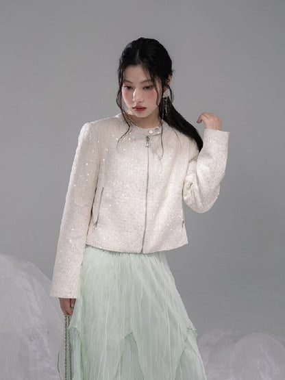 Liubo Gauze Green Irregular Skirt【s0000015738】
