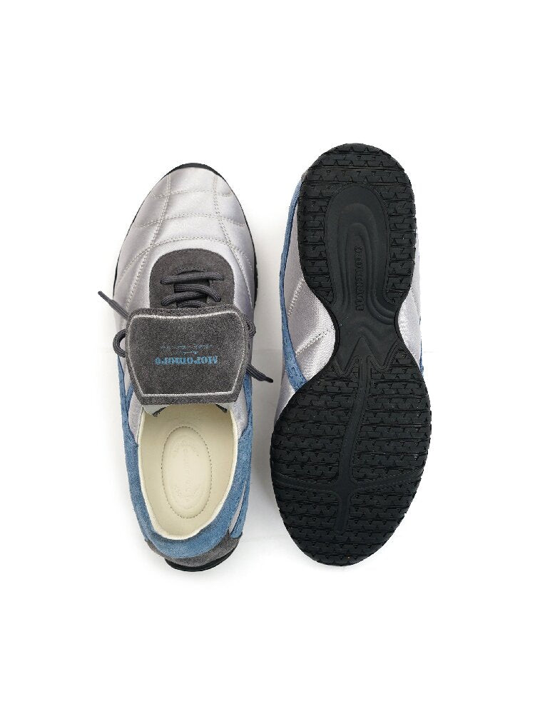 Stretch Satin Panelled Trainers【s0000016127】
