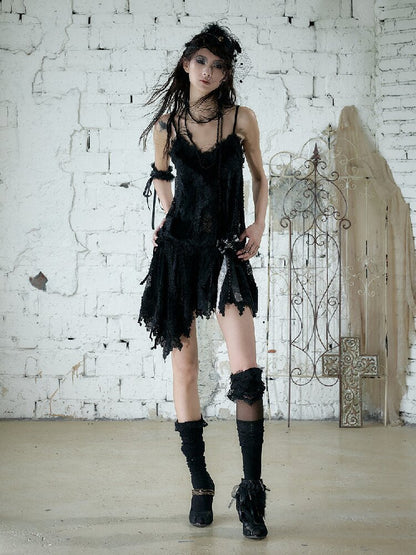 Romantic Velvet Drawstring Slip Dress【s0000016982】