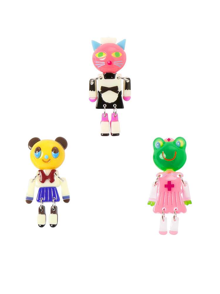 Jelly Bean Critter Stud Earrings【s0000015375】