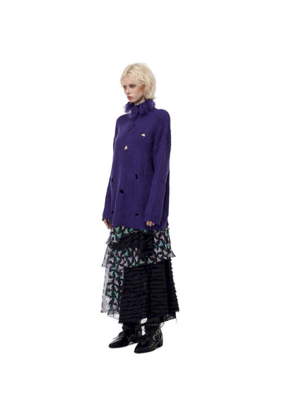 Electric Moon High Collar Sweater【s0000015114】