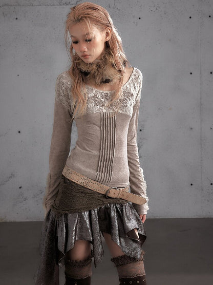 Lace Embroidered Knit Sweater【s0000019159】