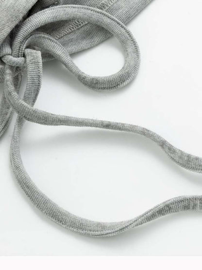 Striped Distressed Hooded Top【s0000014674】