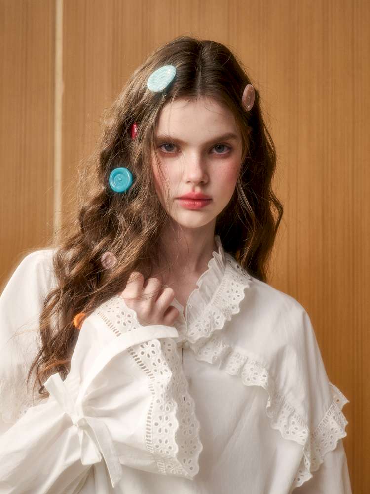 Organic Cotton Embroidery Patchwork Lace Dress【s0000014888】