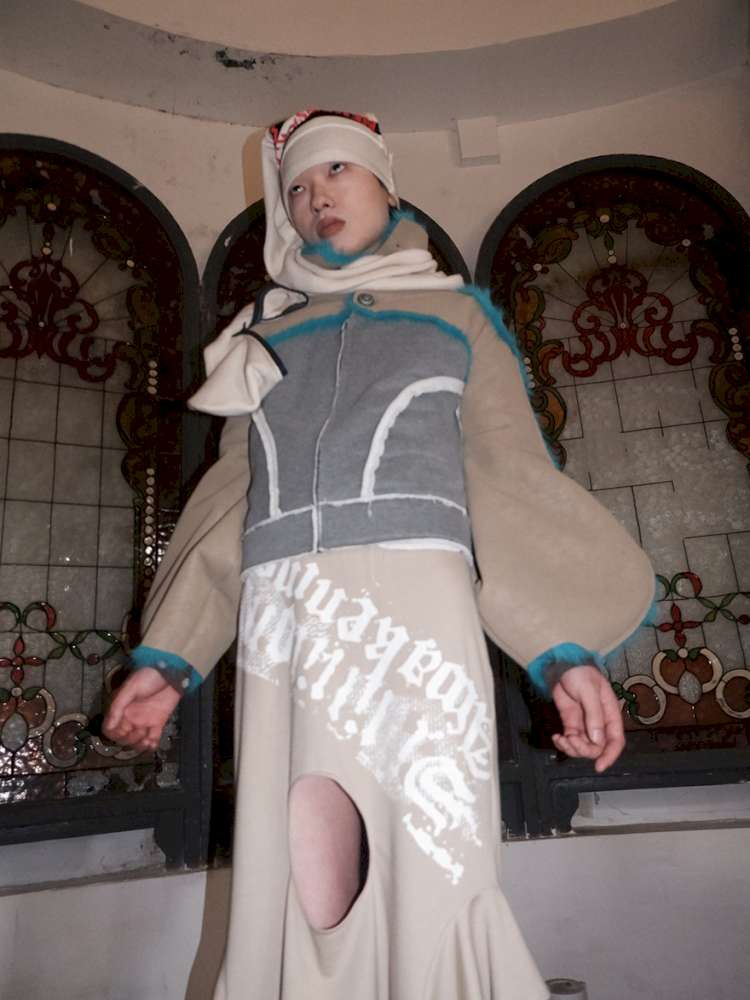 Fur Paneled Polar Fleece Coat【s0000015148】