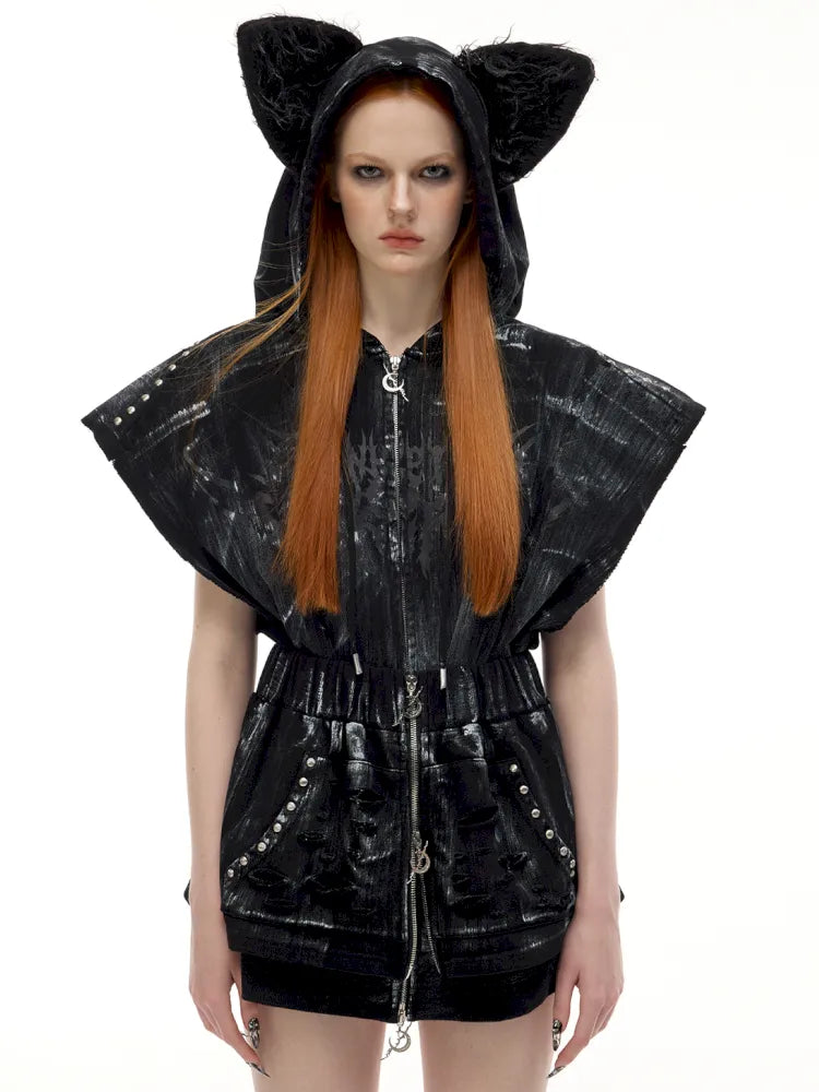 Punk Layered Zipper Y2K Mini Skirt【s0000014015】