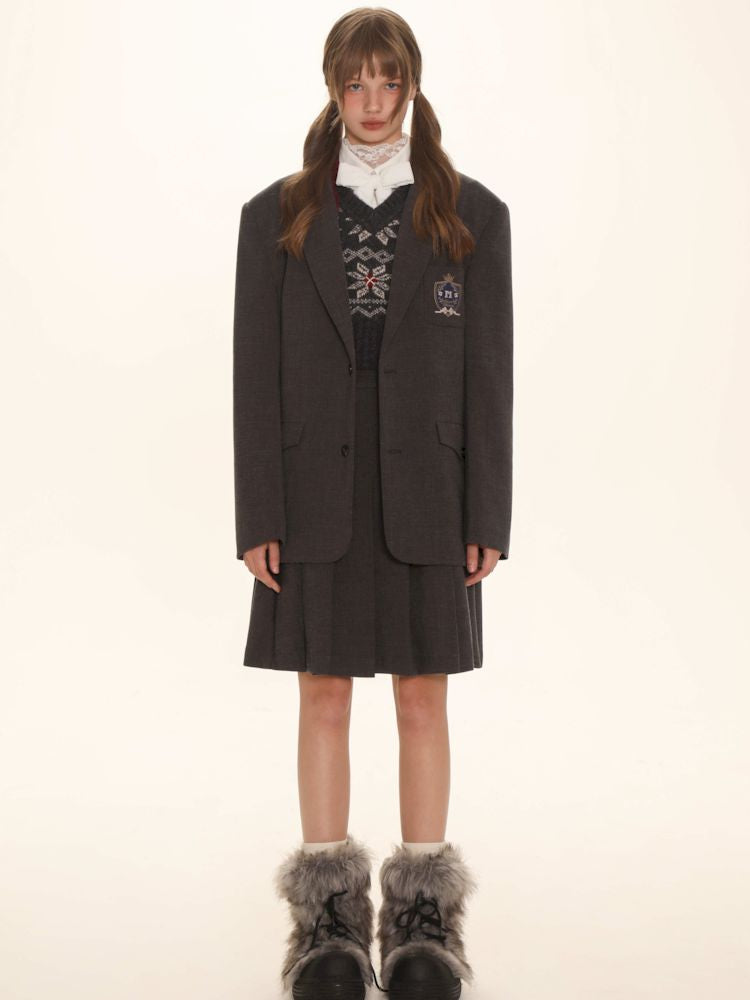 Snowflakev-Neck 니트 언더 셔츠 [S0000006009]