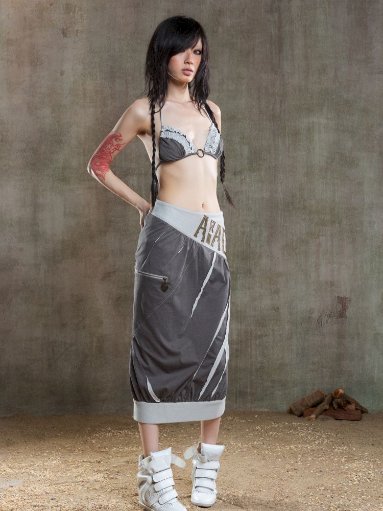 Drawstring Crash Ruffle Bikini【s0000012659】