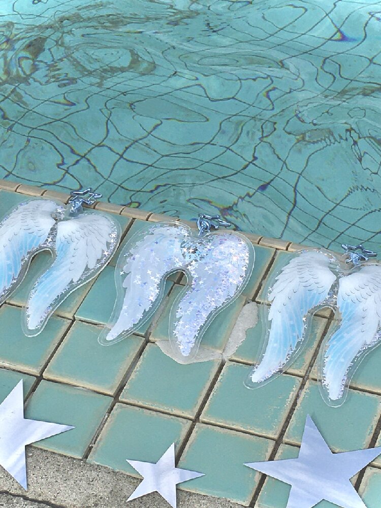 Angel Wing Sequin Inflatable Charm【s0000017482】