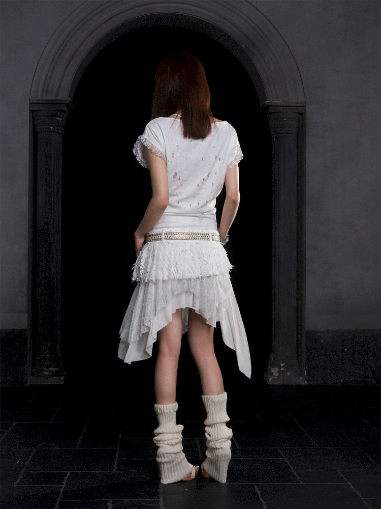 Lace Low Waist Half Skirt【s0000012313】