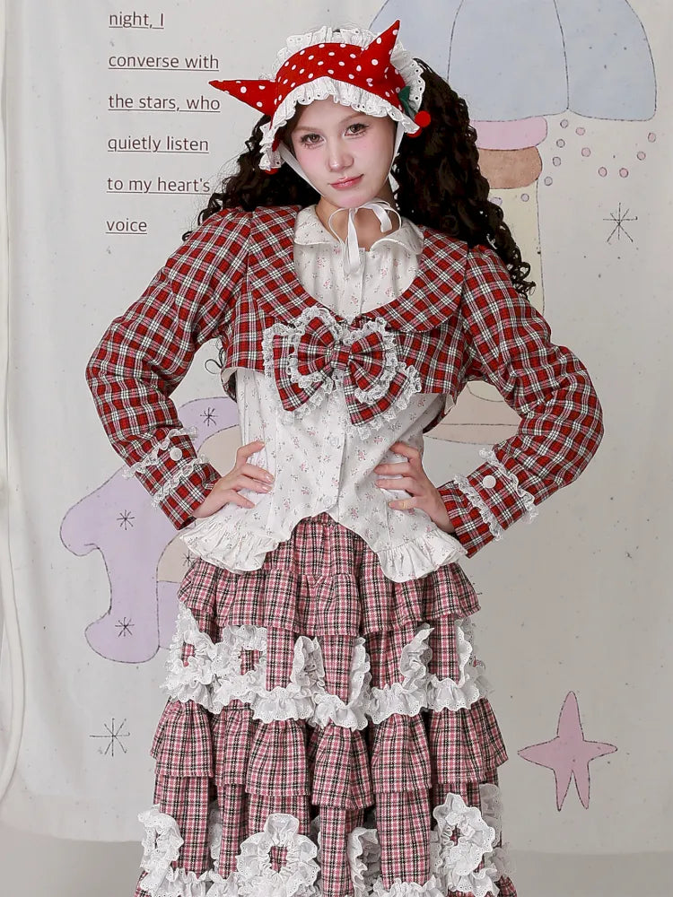 Girly Bow Long-Sleeve Jacket【s0000014104】