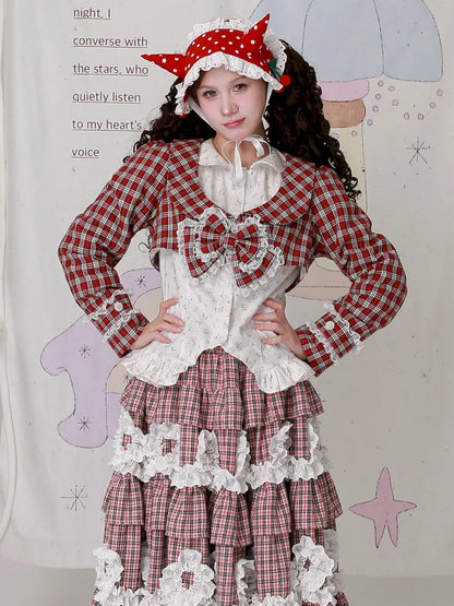 Girly Bow Long-Sleeve Jacket【s0000014104】