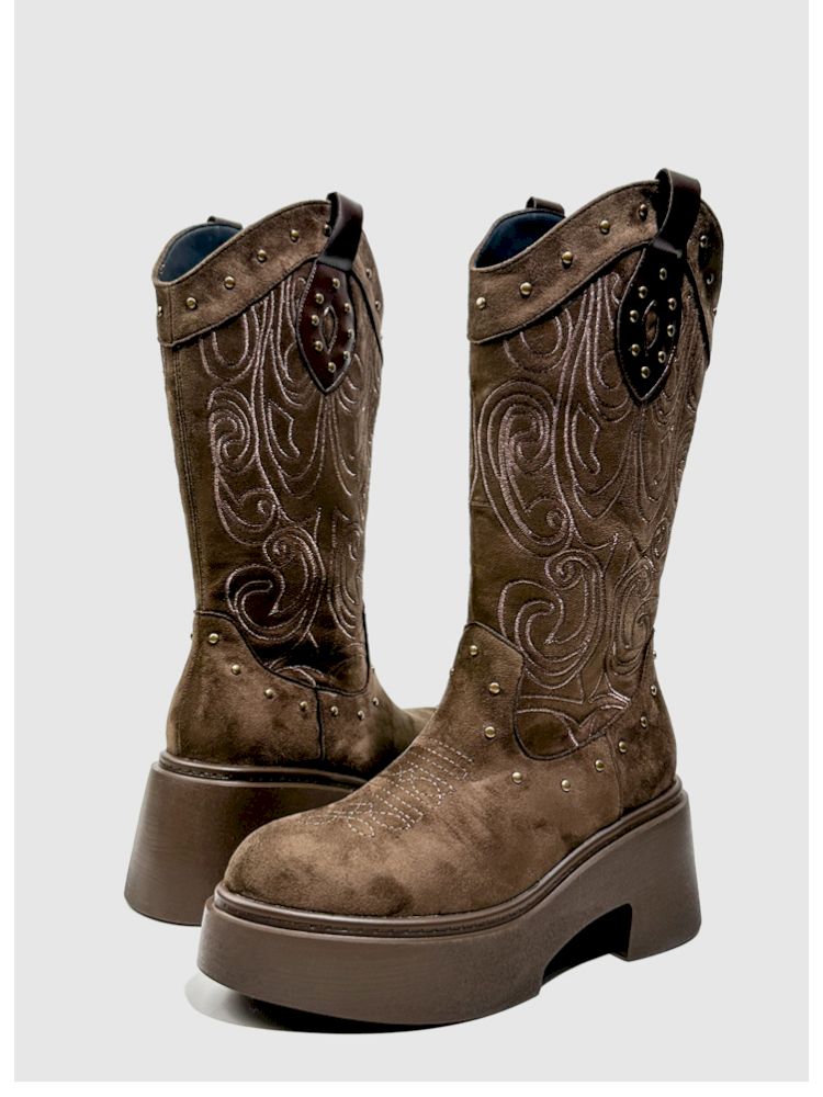 Thick Bottom Western Boots【s0000013764】