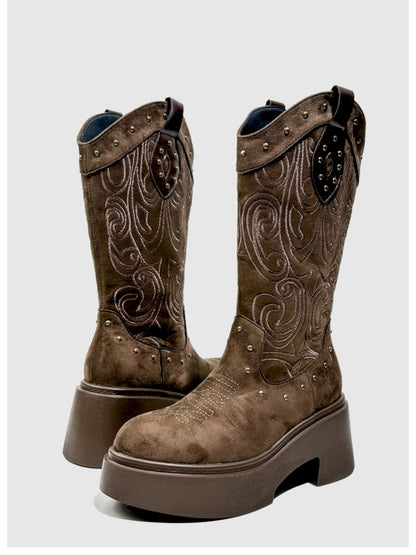 Thick Bottom Western Boots【s0000013764】