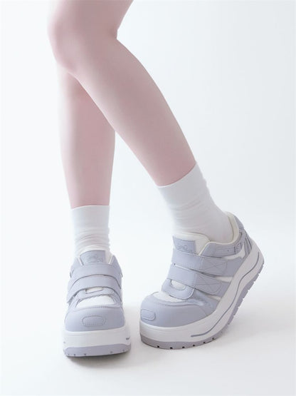 Lace-up thick-soled sneakers【s0000012963】