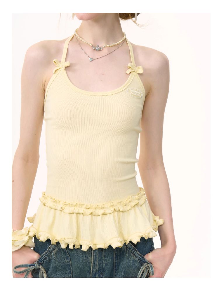 Knit Neck Vest Camisole【s0000012247】