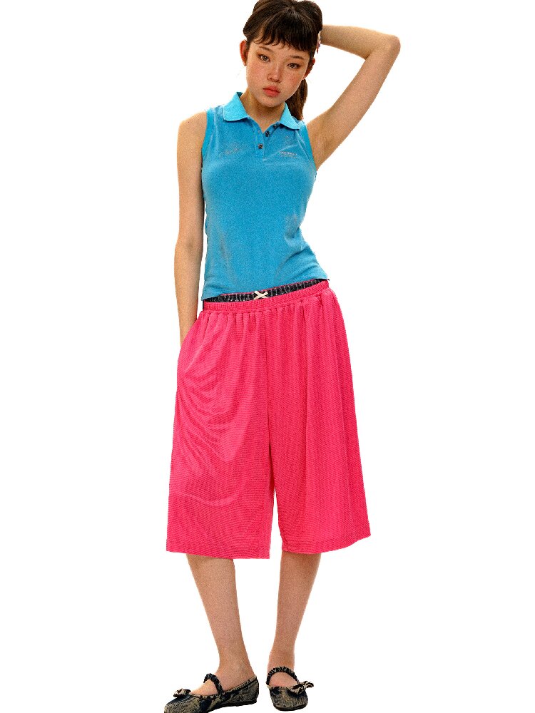 Fake Two-Piece Mesh Shorts Pants【s0000017421】
